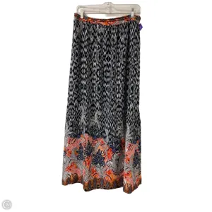 Skirt Maxi By Skies Are Blue In Blue & Orange. Size: 8