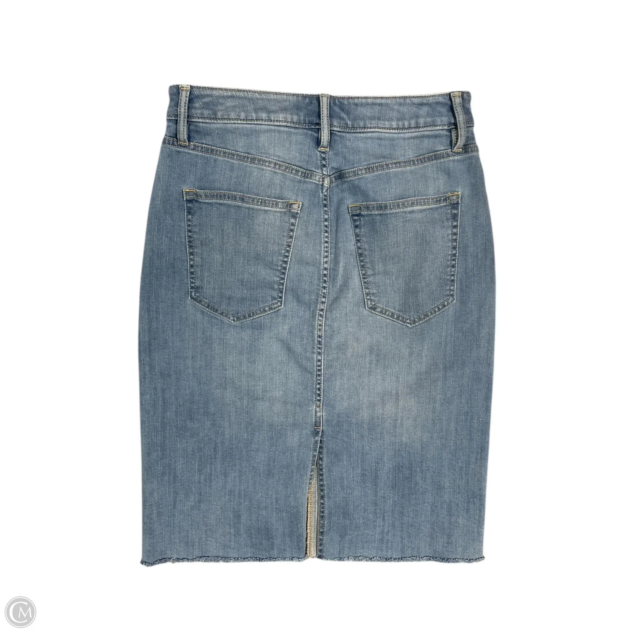 Skirt Midi By Banana Republic In Blue Denim. Size: 2