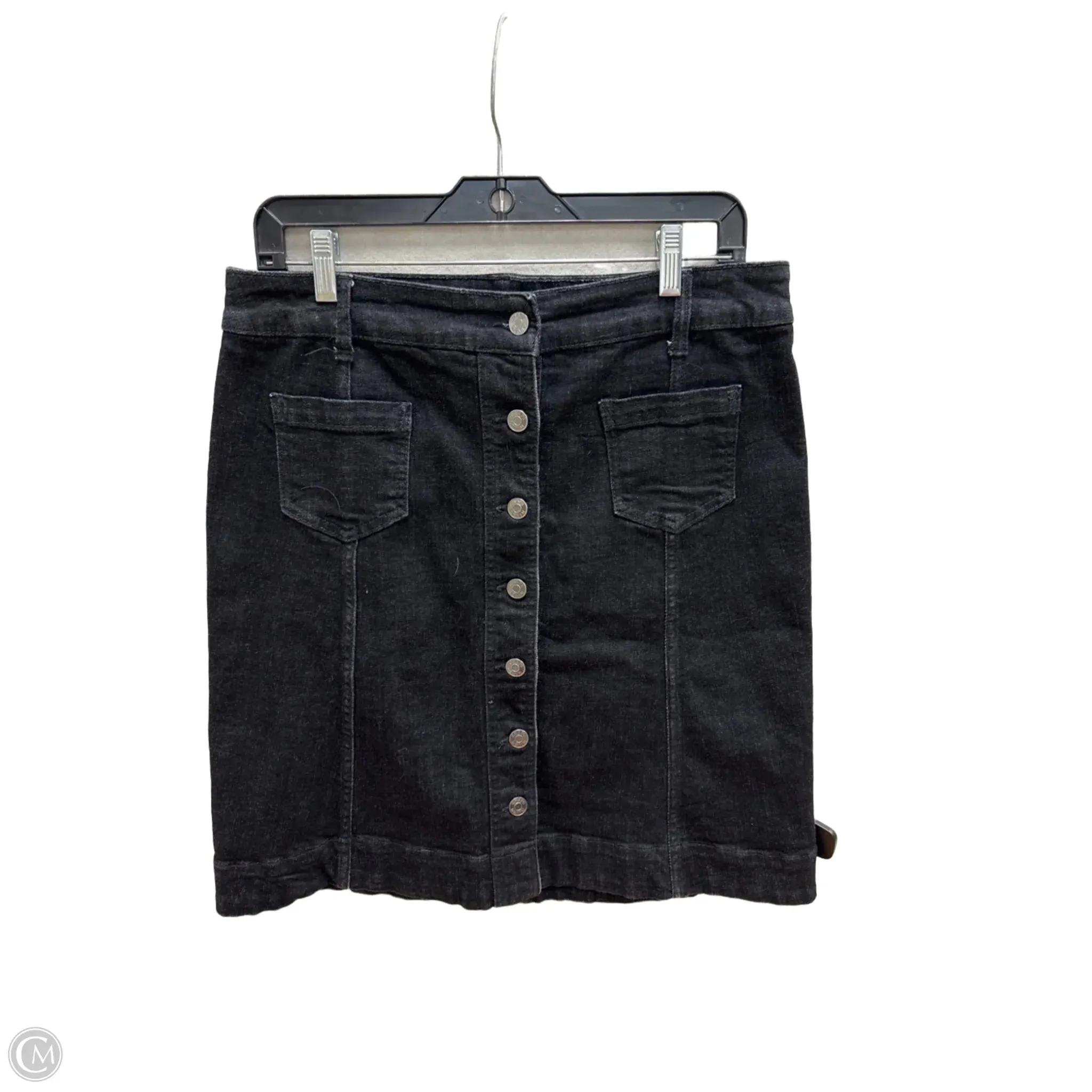 Skirt Midi By Chaps In Blue Denim. Size: 10