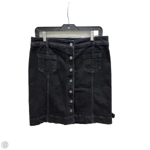 Skirt Midi By Chaps In Blue Denim. Size: 10