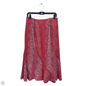 Skirt Midi By J. Jill In Red. Size: S