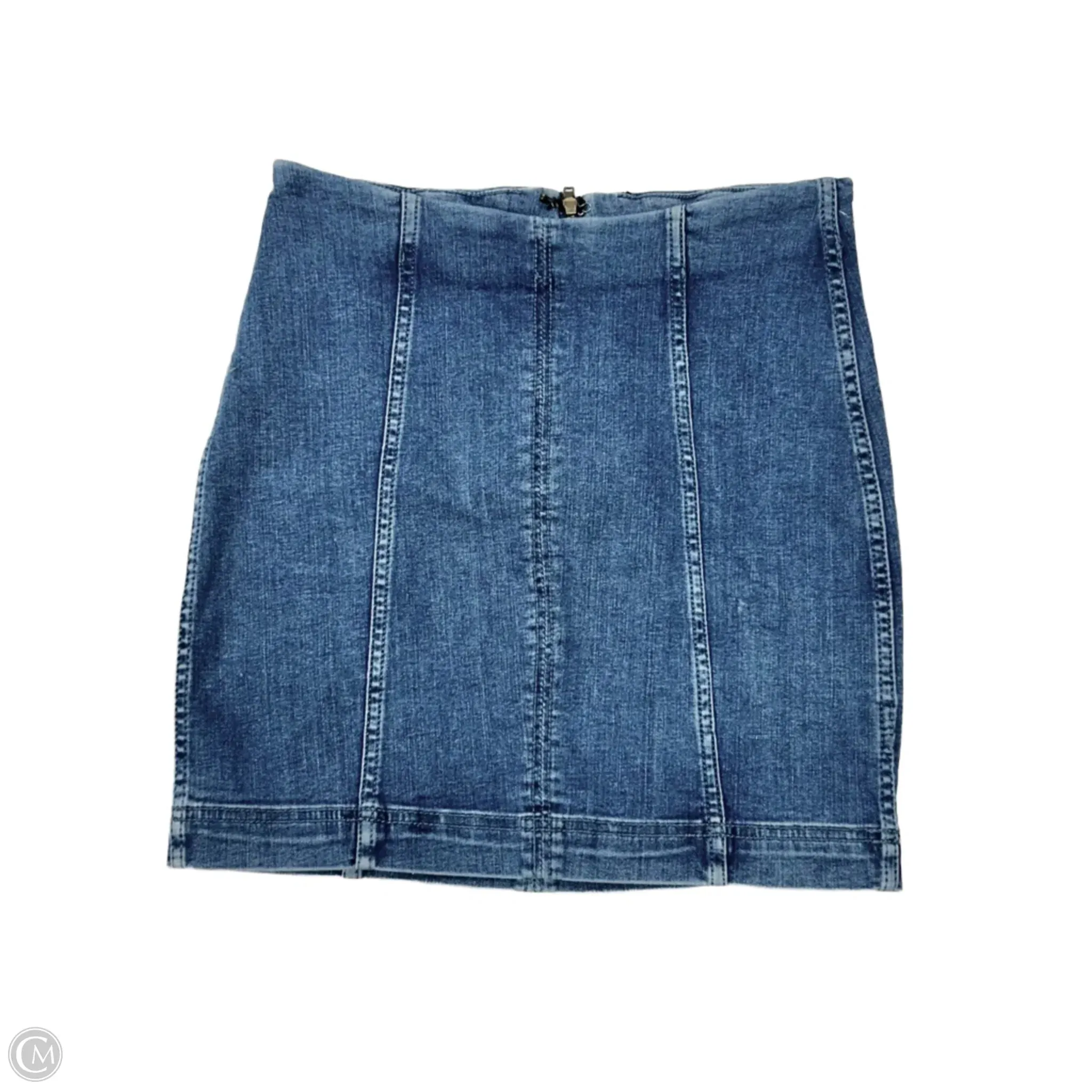 Skirt Mini & Short By Free People In Blue Denim. Size: 4