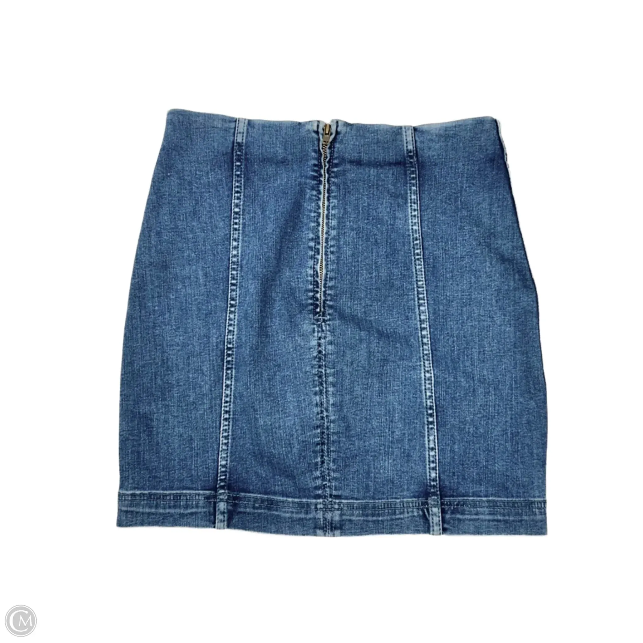 Skirt Mini & Short By Free People In Blue Denim. Size: 4