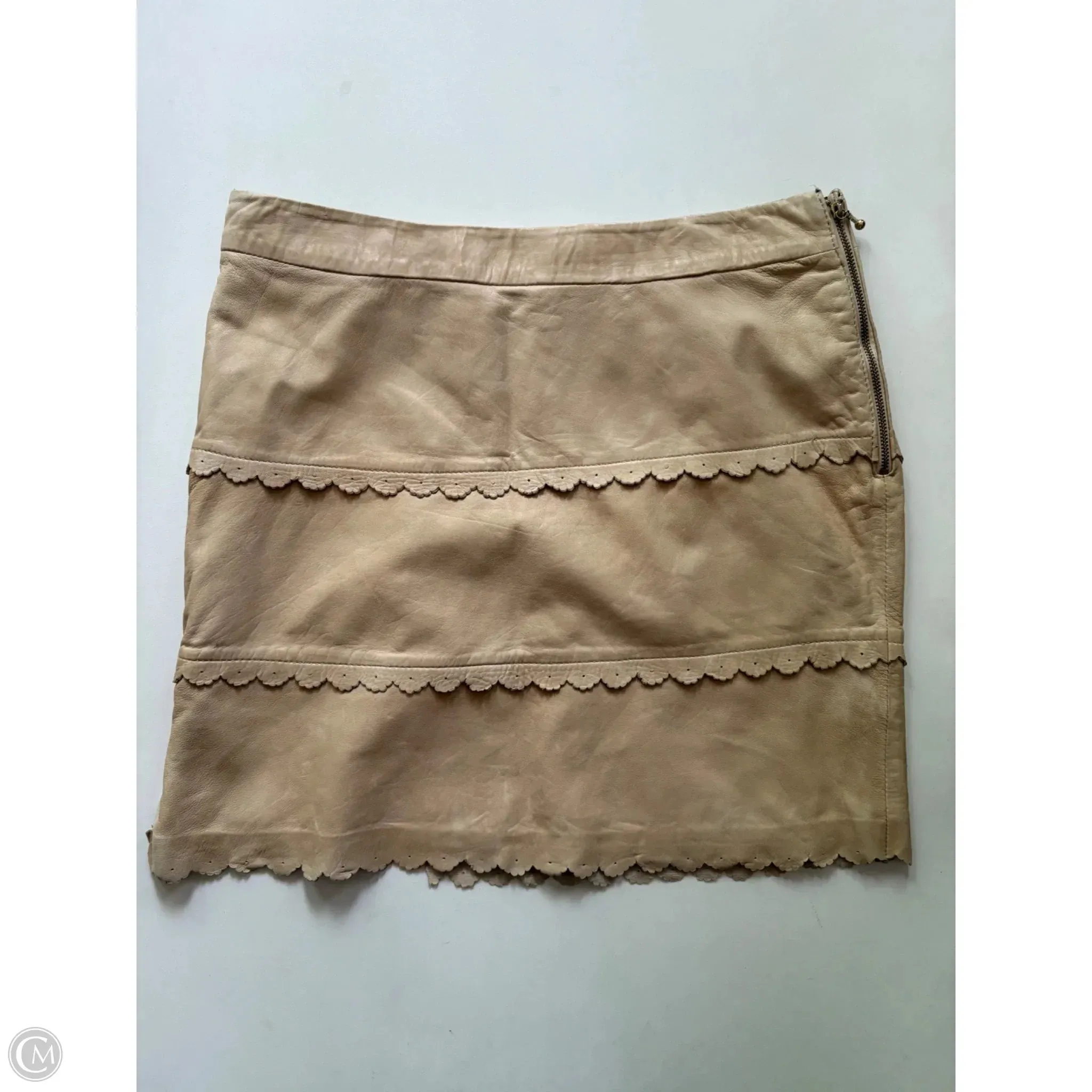 Skirt Mini & Short By Leifsdottir In Tan. Size: 8