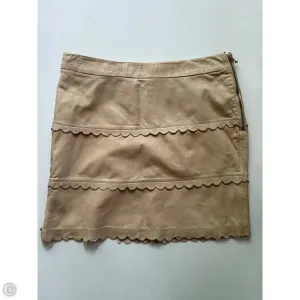 Skirt Mini & Short By Leifsdottir In Tan. Size: 8