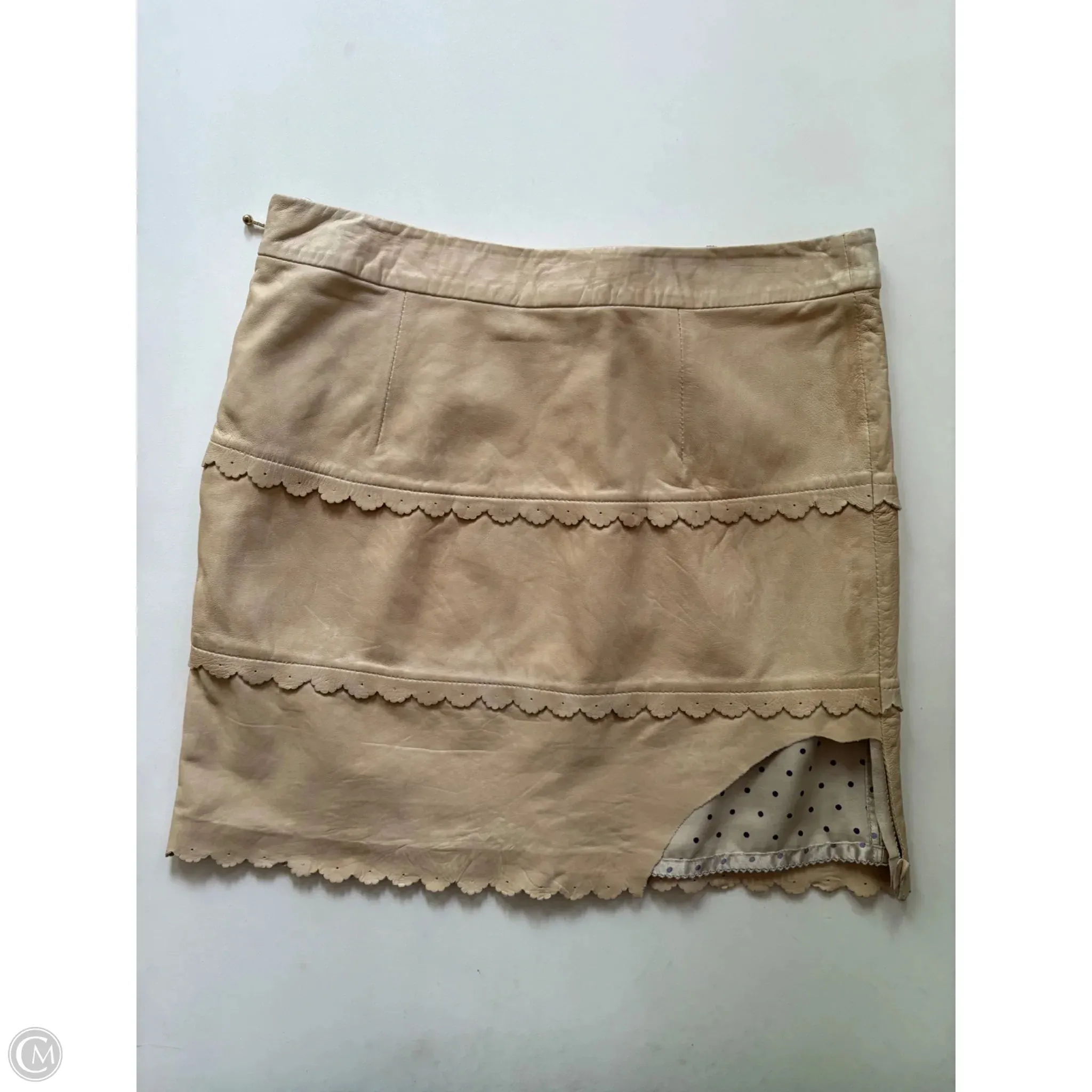 Skirt Mini & Short By Leifsdottir In Tan. Size: 8