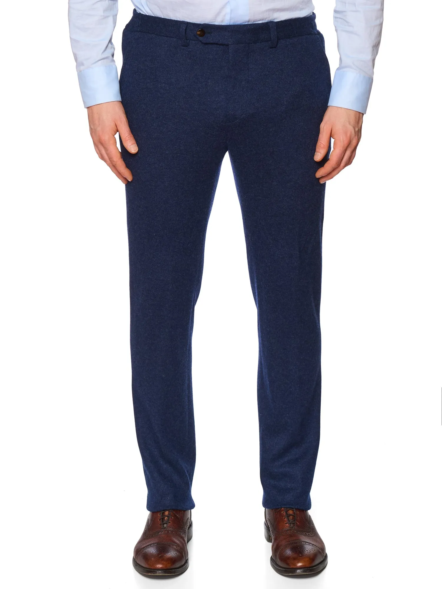 STILE LATINO Handmade Blue Flannel Cashmere DB Suit EU 52 NEW US 42 Emilio
