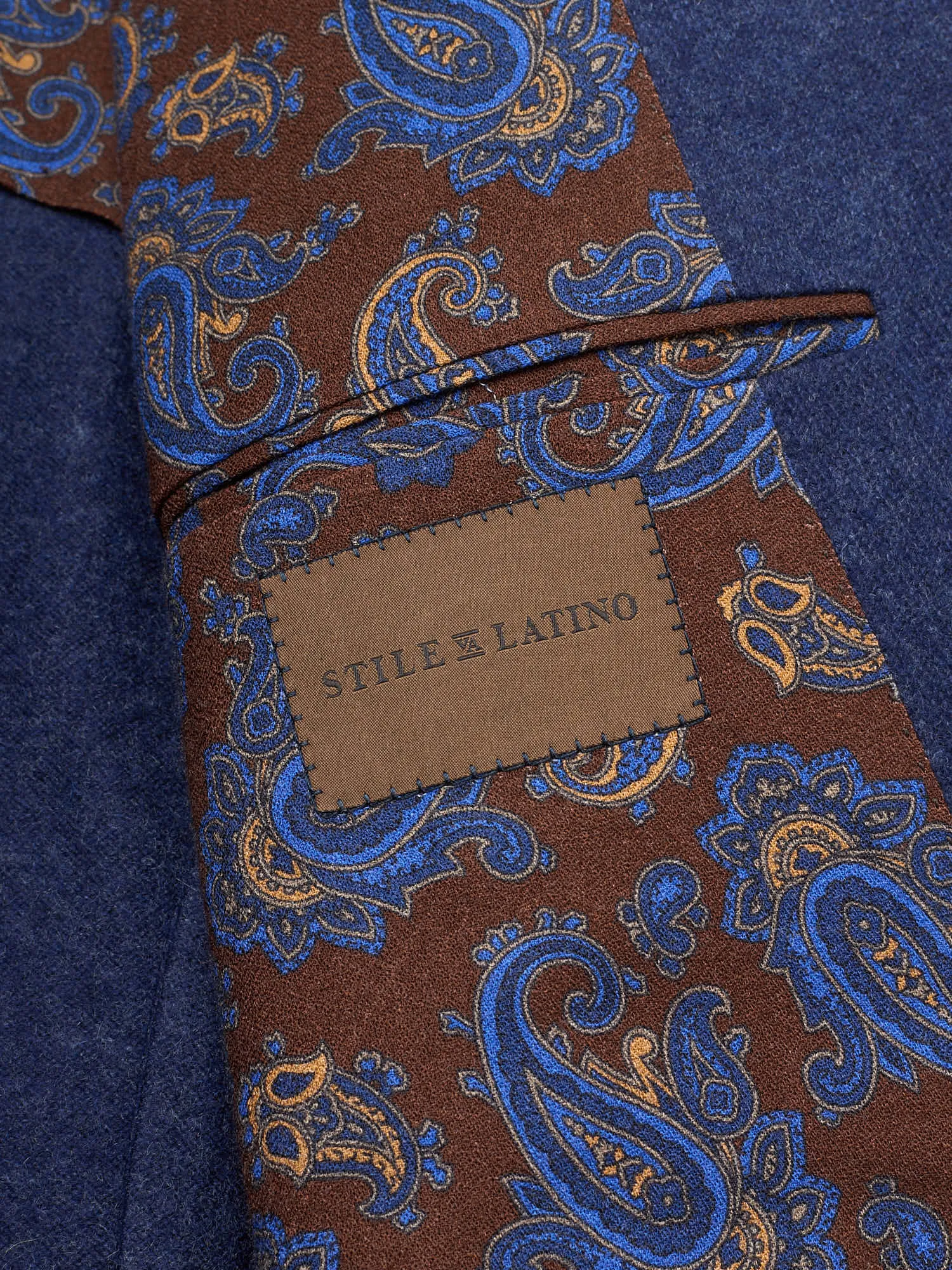 STILE LATINO Handmade Blue Flannel Cashmere DB Suit EU 52 NEW US 42 Emilio