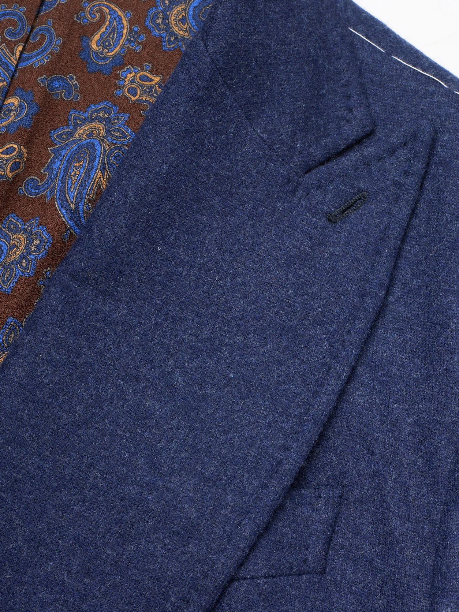 STILE LATINO Handmade Blue Flannel Cashmere DB Suit EU 52 NEW US 42 Emilio