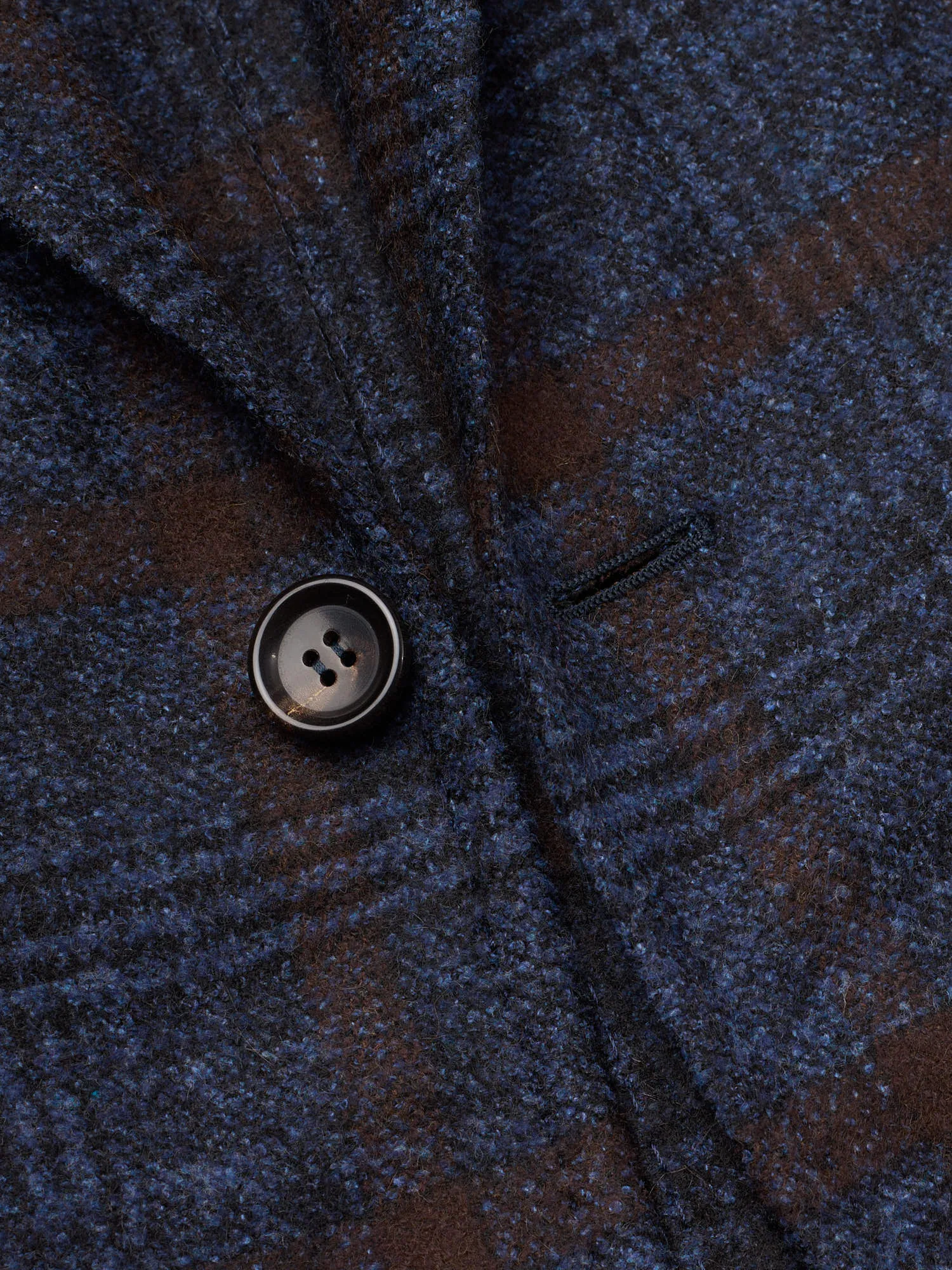 STILE LATINO Handmade Blue Windsor Plaid Flannel Alpaca-Cotton Suit NEW Fausto