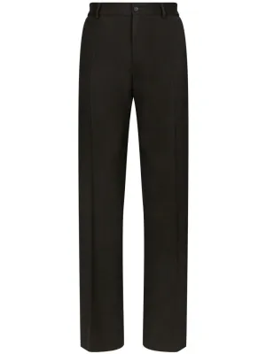 Straight-Leg Wool Trousers