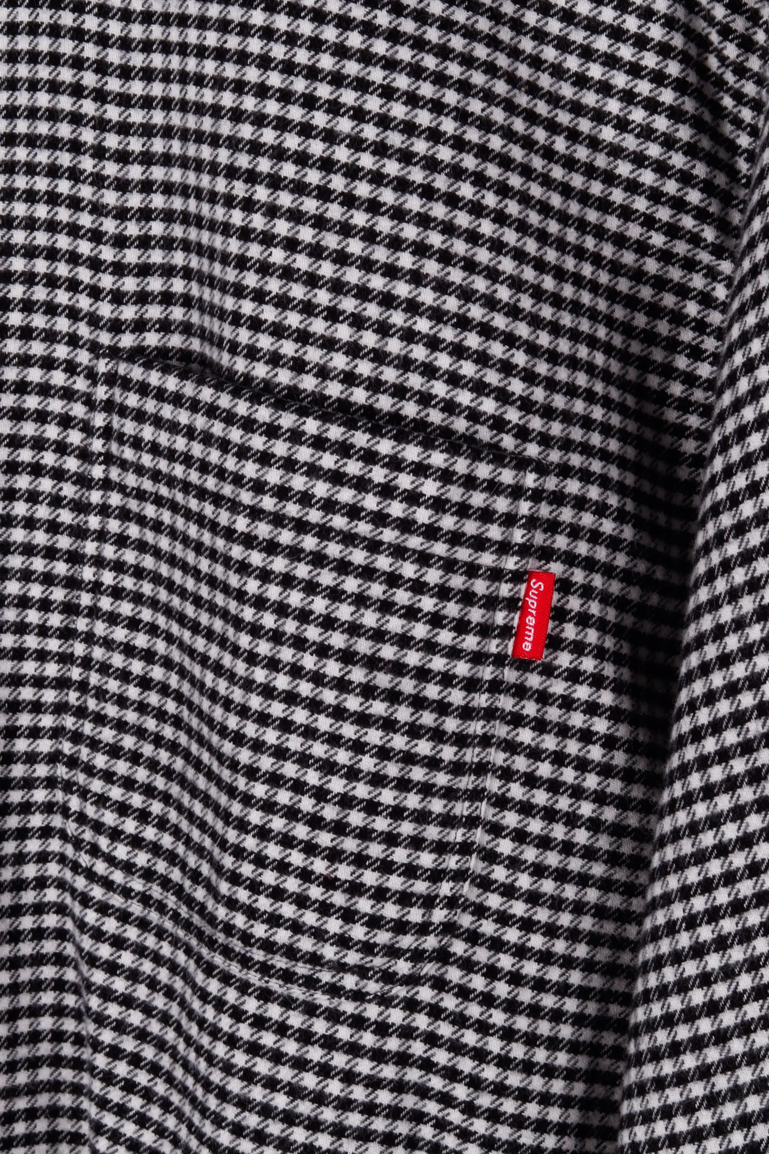 Supreme FW16 'Houndstooth Flannel' Shirt White