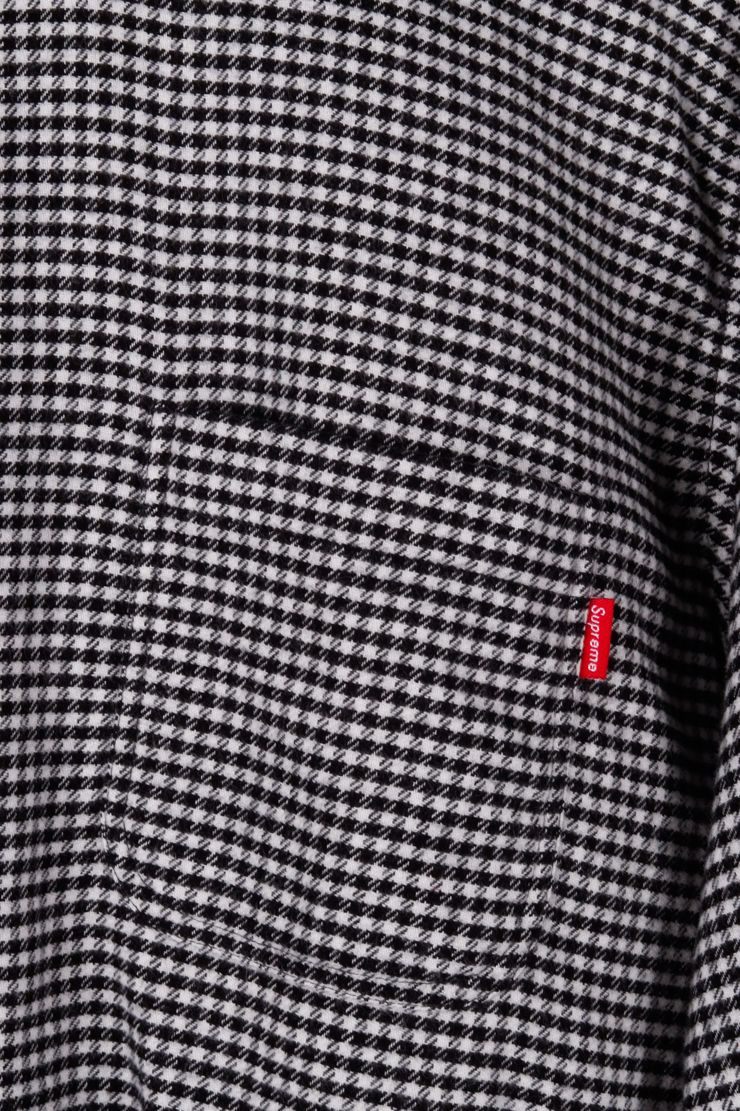 Supreme FW16 'Houndstooth Flannel' Shirt White