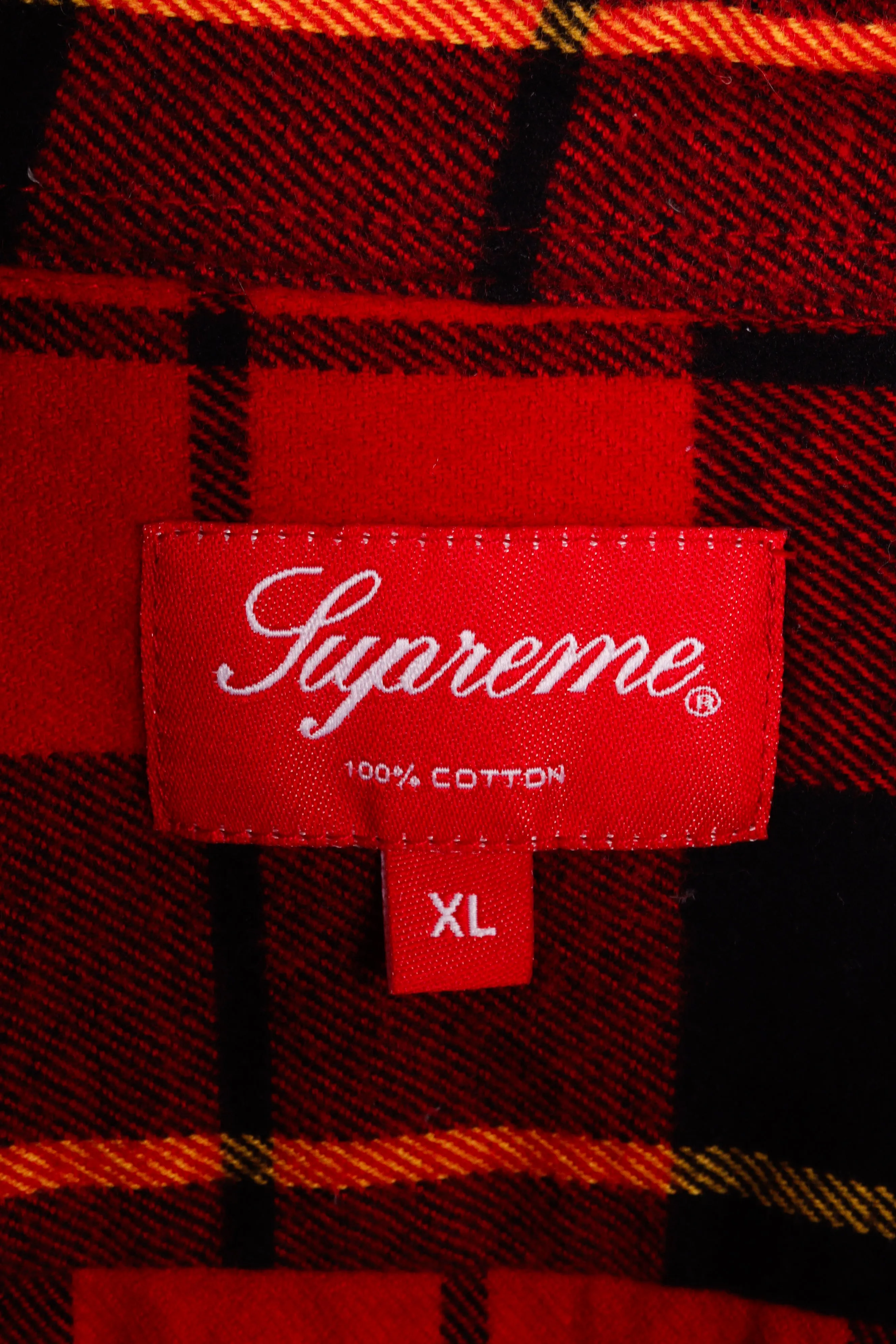 Supreme FW18 'Tartan Flannel' Shirt Red (2018)