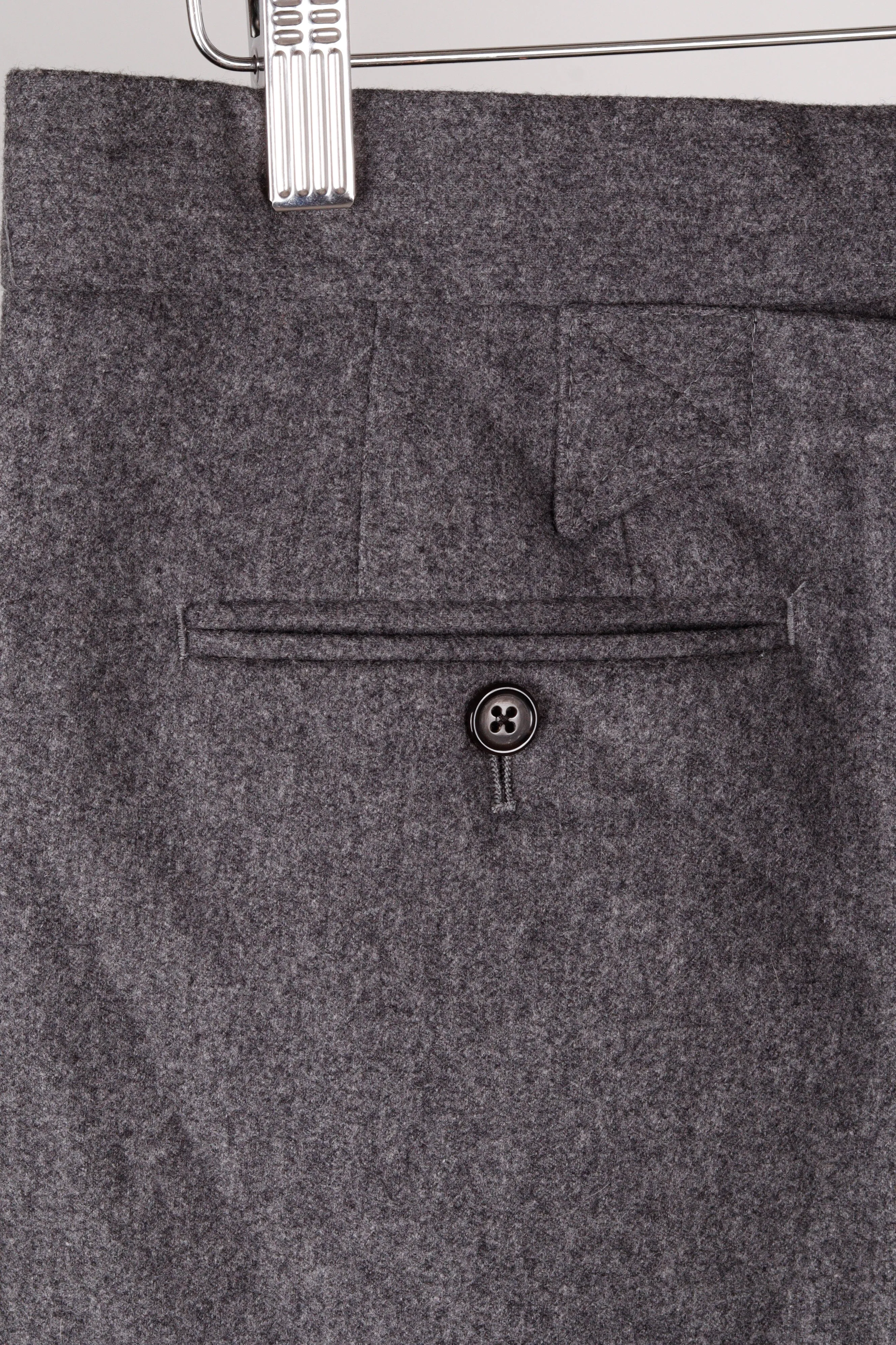 Thom Browne FW21 'Plain Weave 4-Bar Classic Backstrap' Trousers