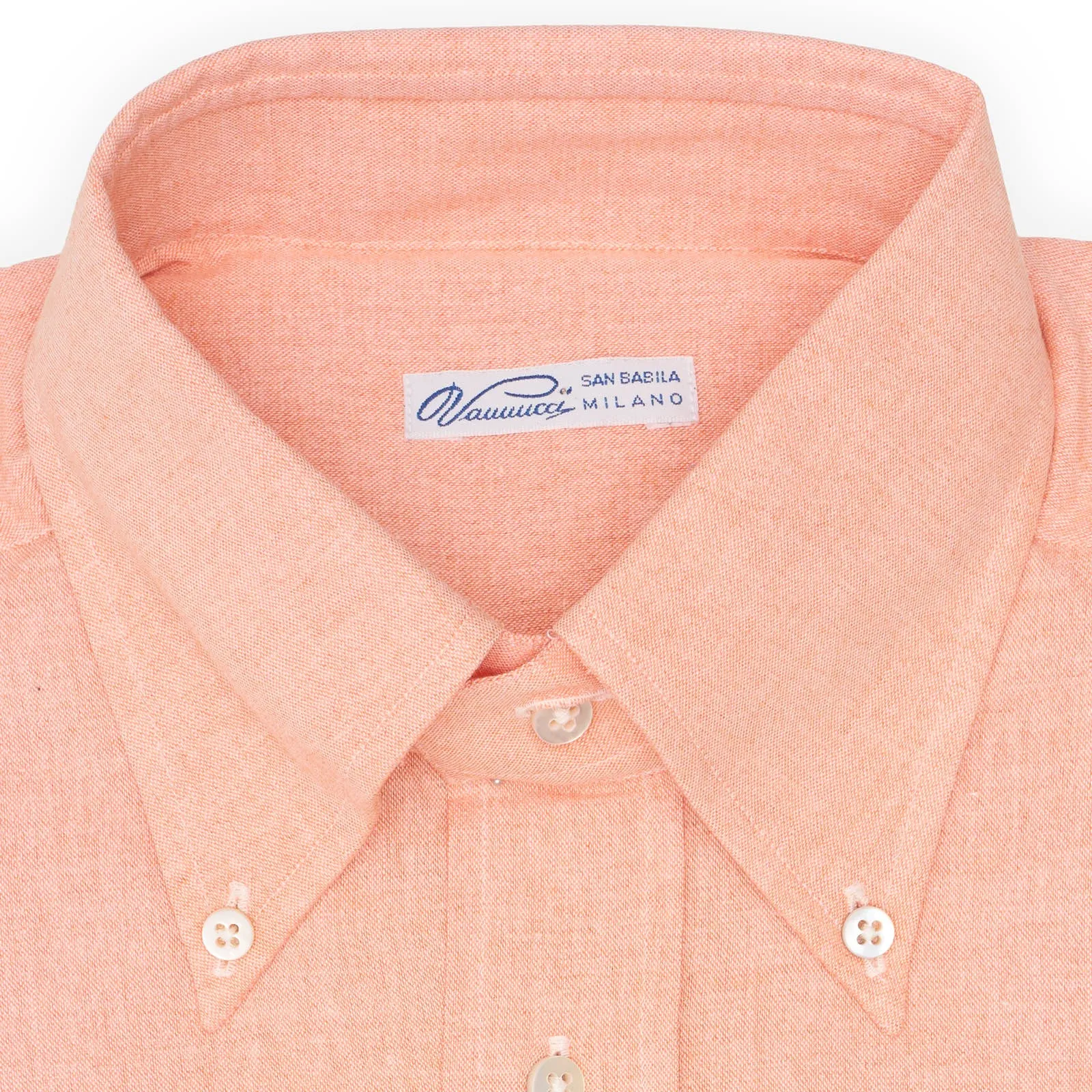VANNUCCI Milano Coral Chambray Casual Shirt EU 39 NEW US 15.5
