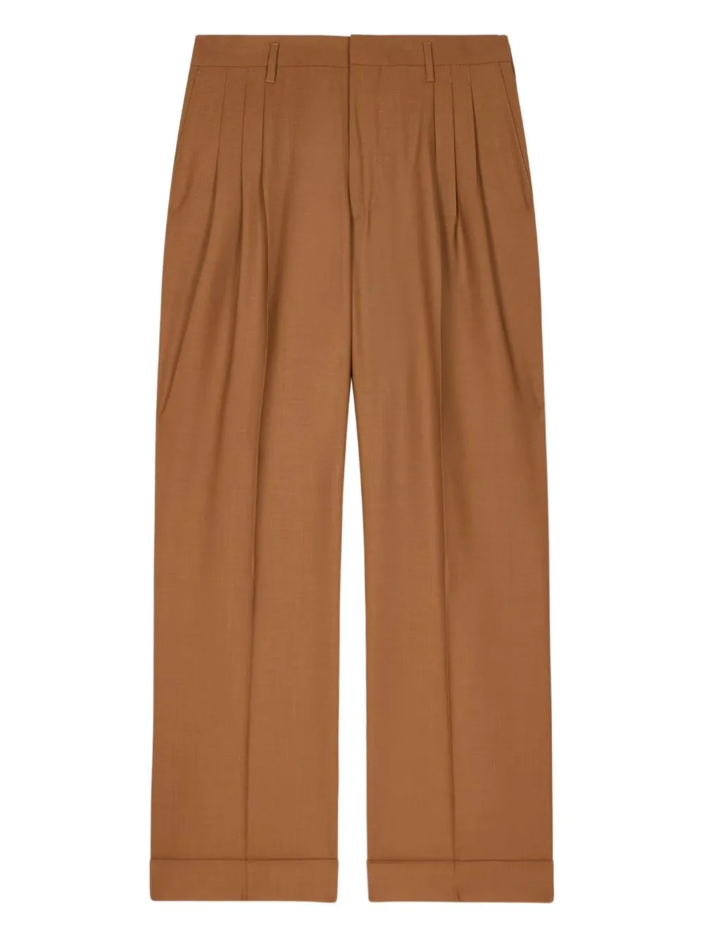 Wool Straight Trousers