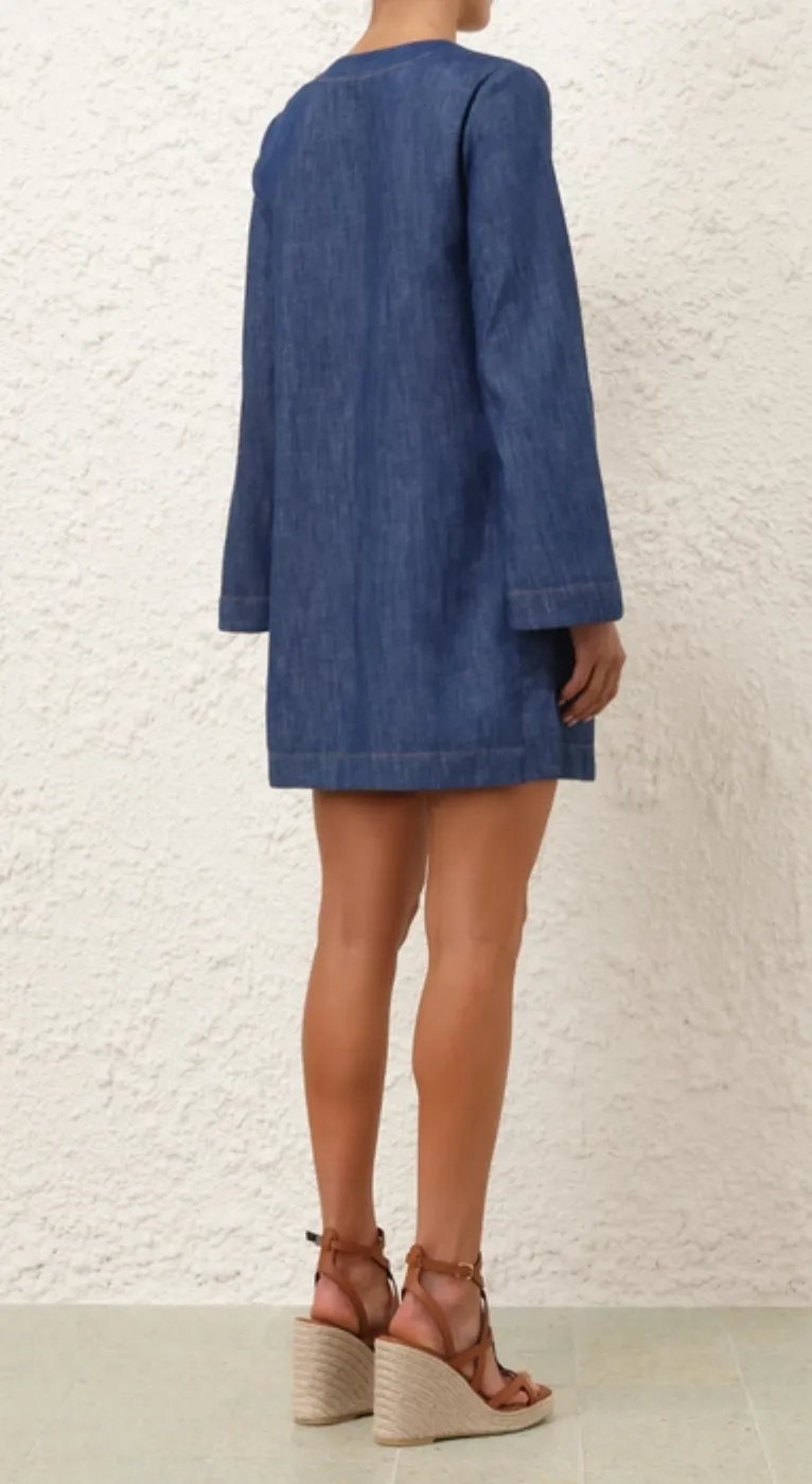 Wylie Denim Tunic Dress- 0