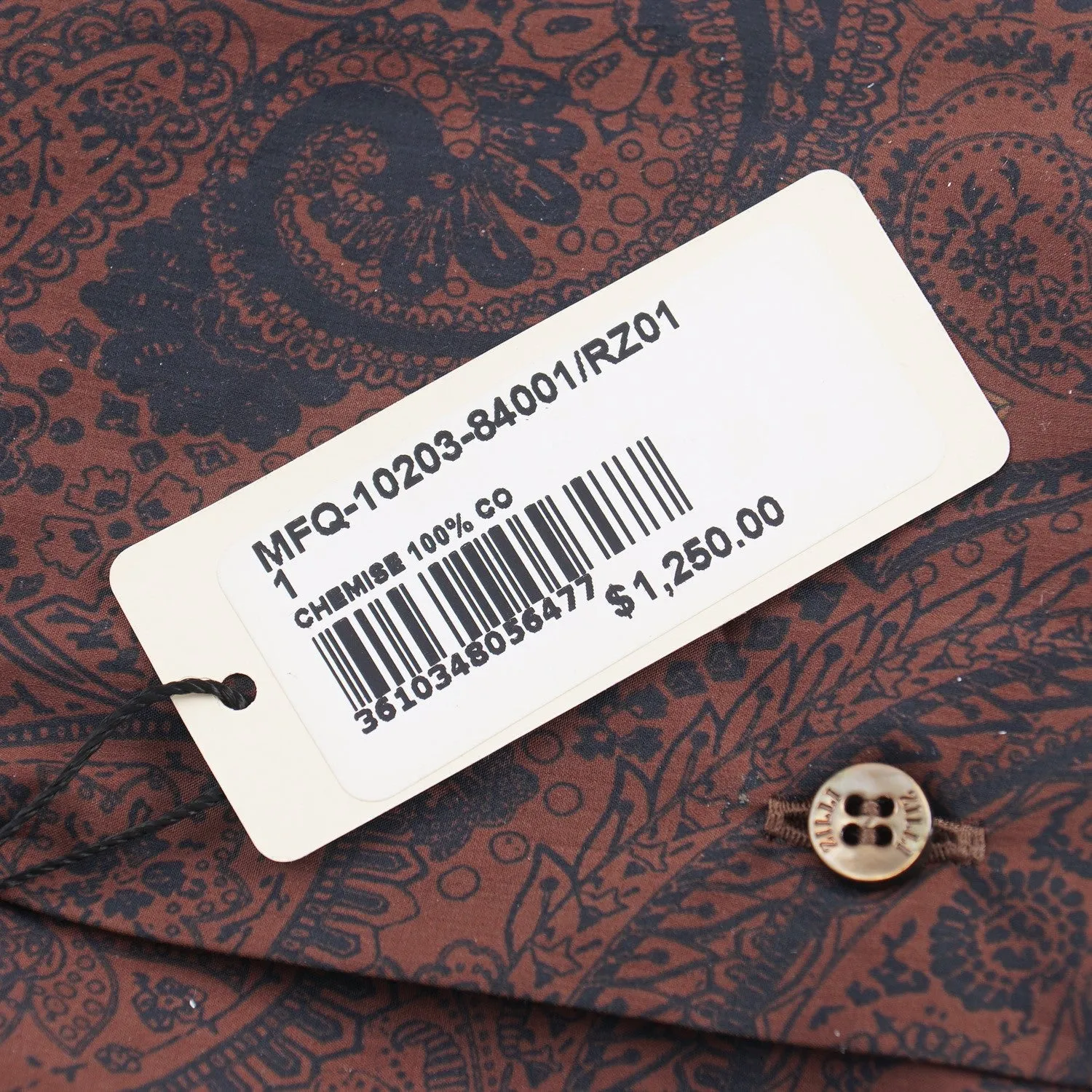 Zilli Cotton Shirt with Paisley Print