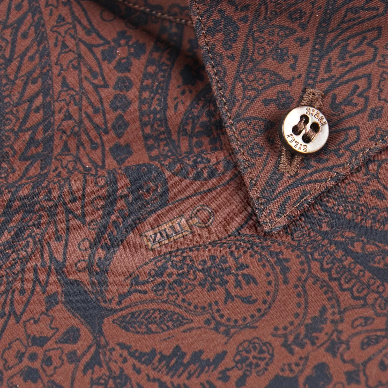Zilli Cotton Shirt with Paisley Print